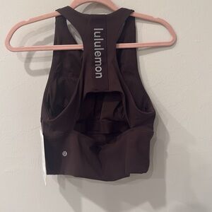 lululemon athletica Dark Brown expresso Racerback Tank Top- NWT